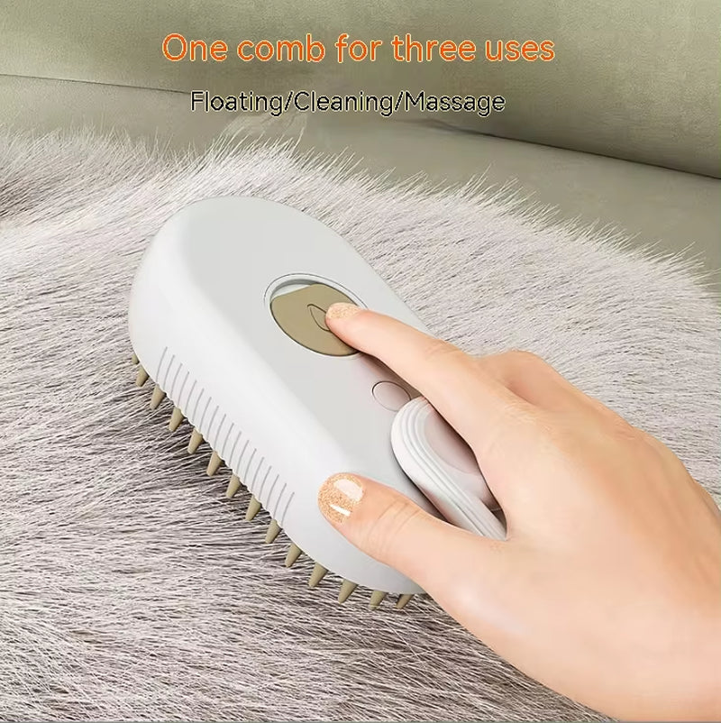 Electric Pet Spray Comb: Hair Removal, Massage & Anti-Static for Cats & Dogs