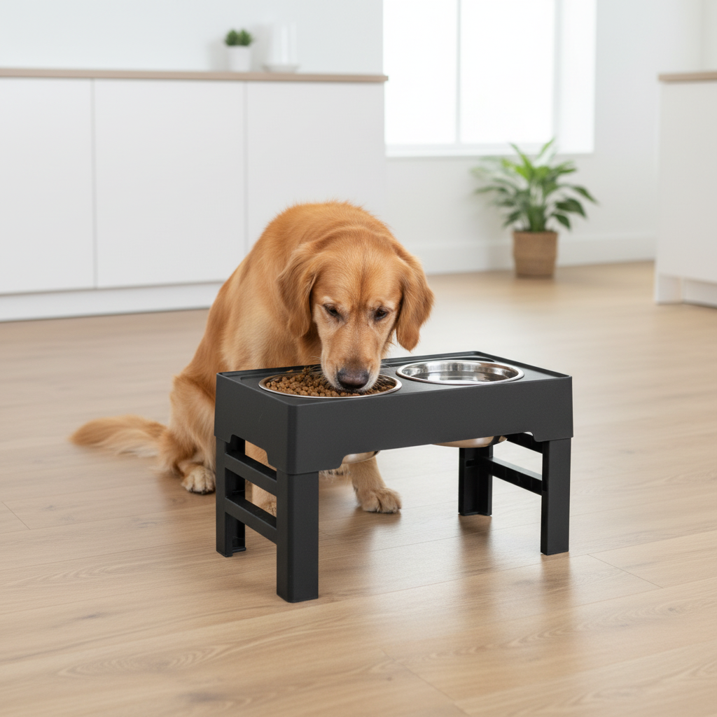 Adjustable Elevated Dog Bowl Set