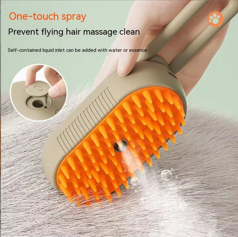 Electric Pet Spray Comb: Hair Removal, Massage & Anti-Static for Cats & Dogs