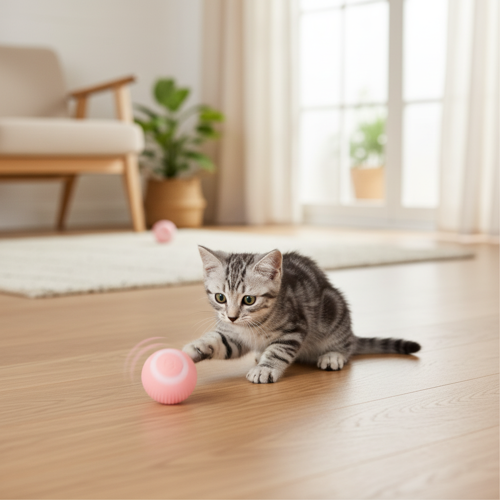 Interactive Intelligent Rolling Pet Ball
