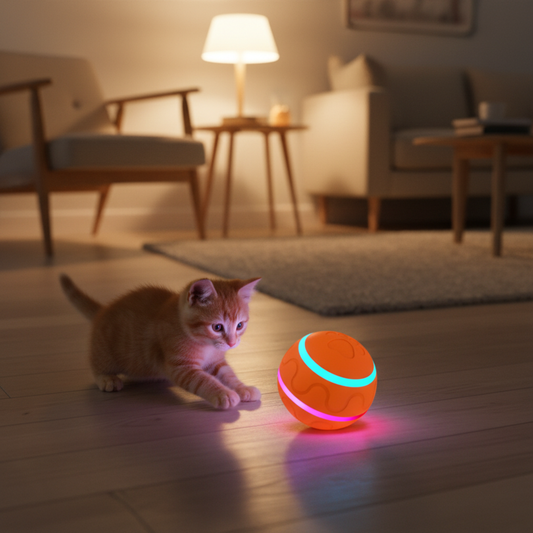 Interactive Automatic Rolling Cat Ball
