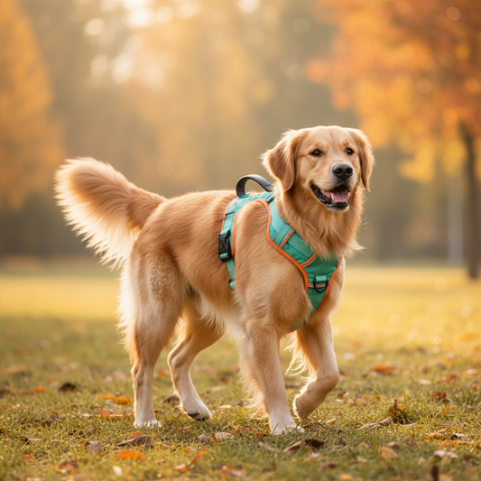 Reflective Dog Harness & Lead Set