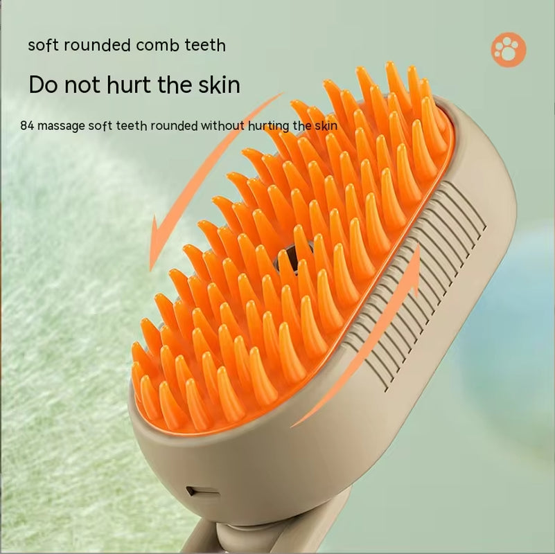 Electric Pet Spray Comb: Hair Removal, Massage & Anti-Static for Cats & Dogs