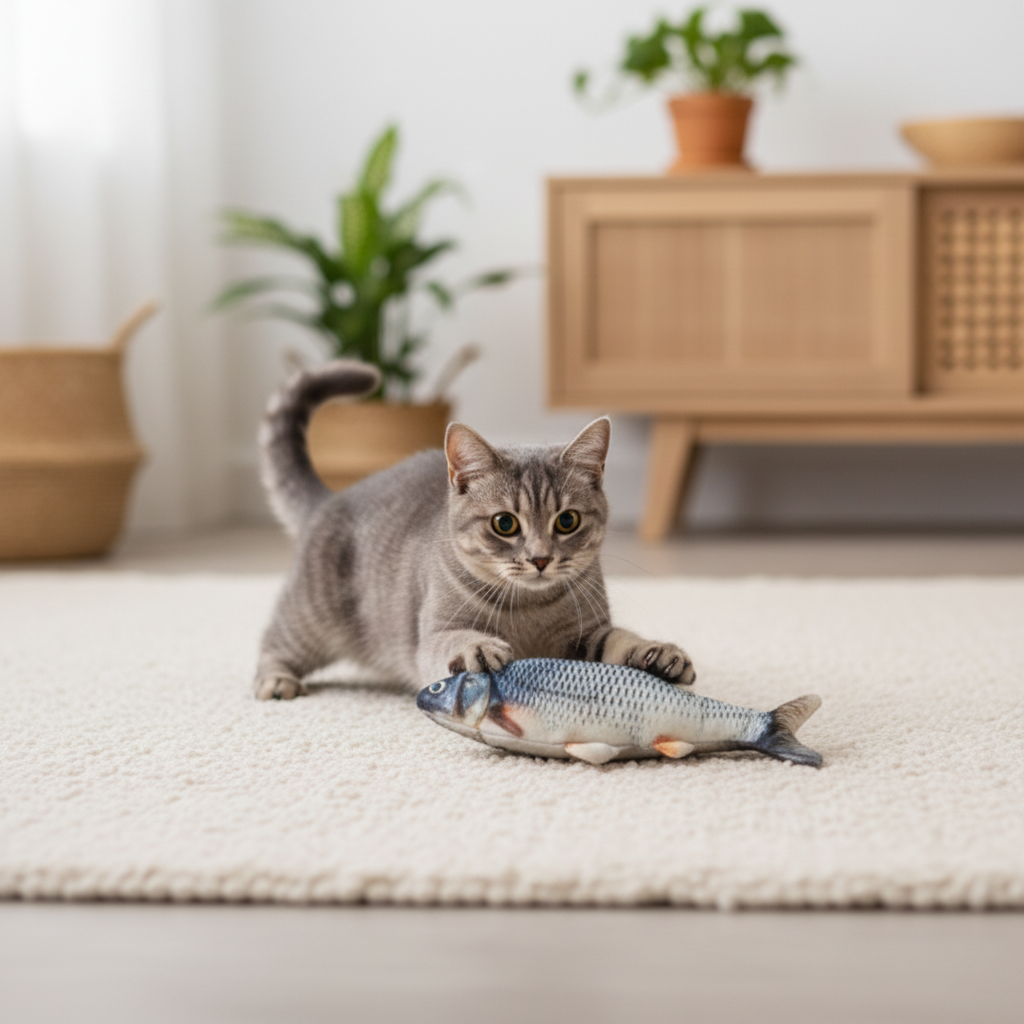 Interactive Electric Jumping Fish Cat Toy