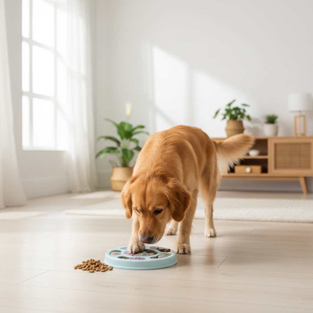 Interactive Dog Puzzle Feeder