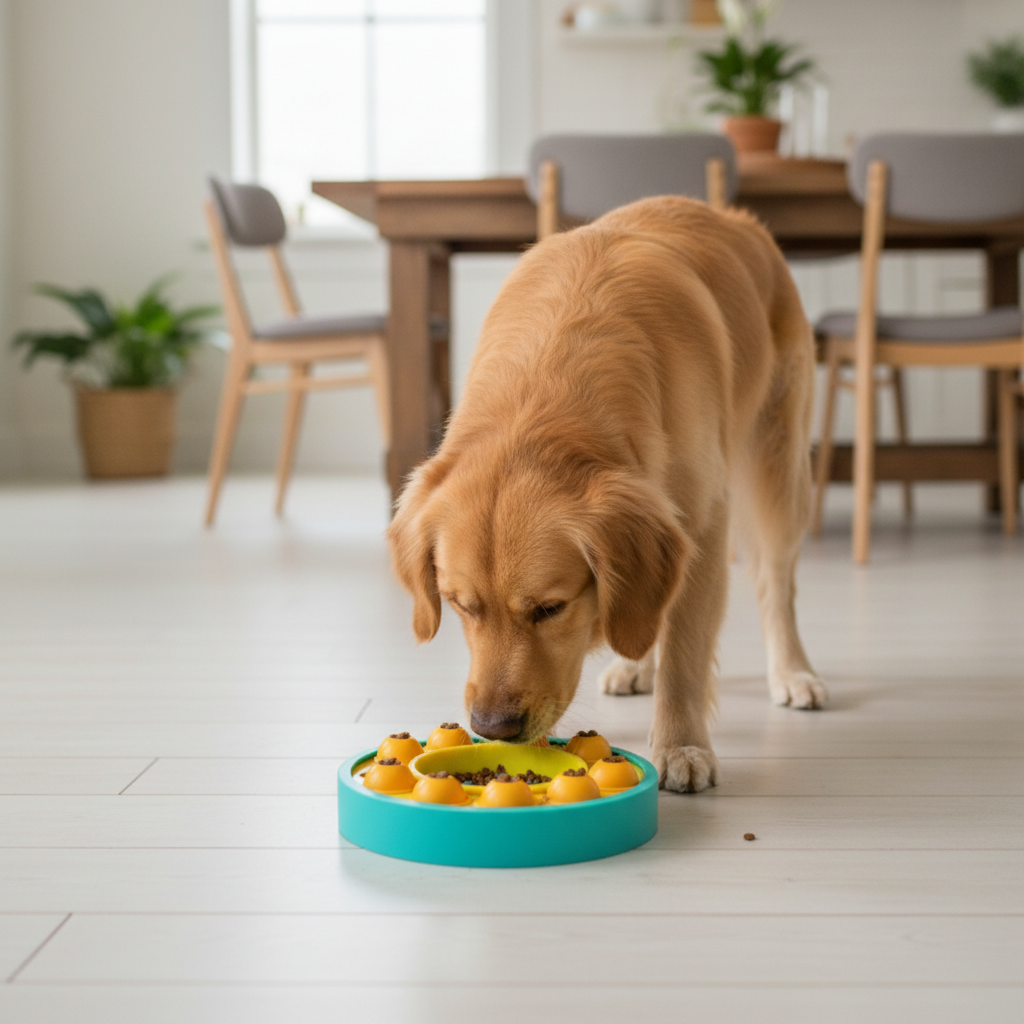 Interactive Dog Puzzle Feeder Toy
