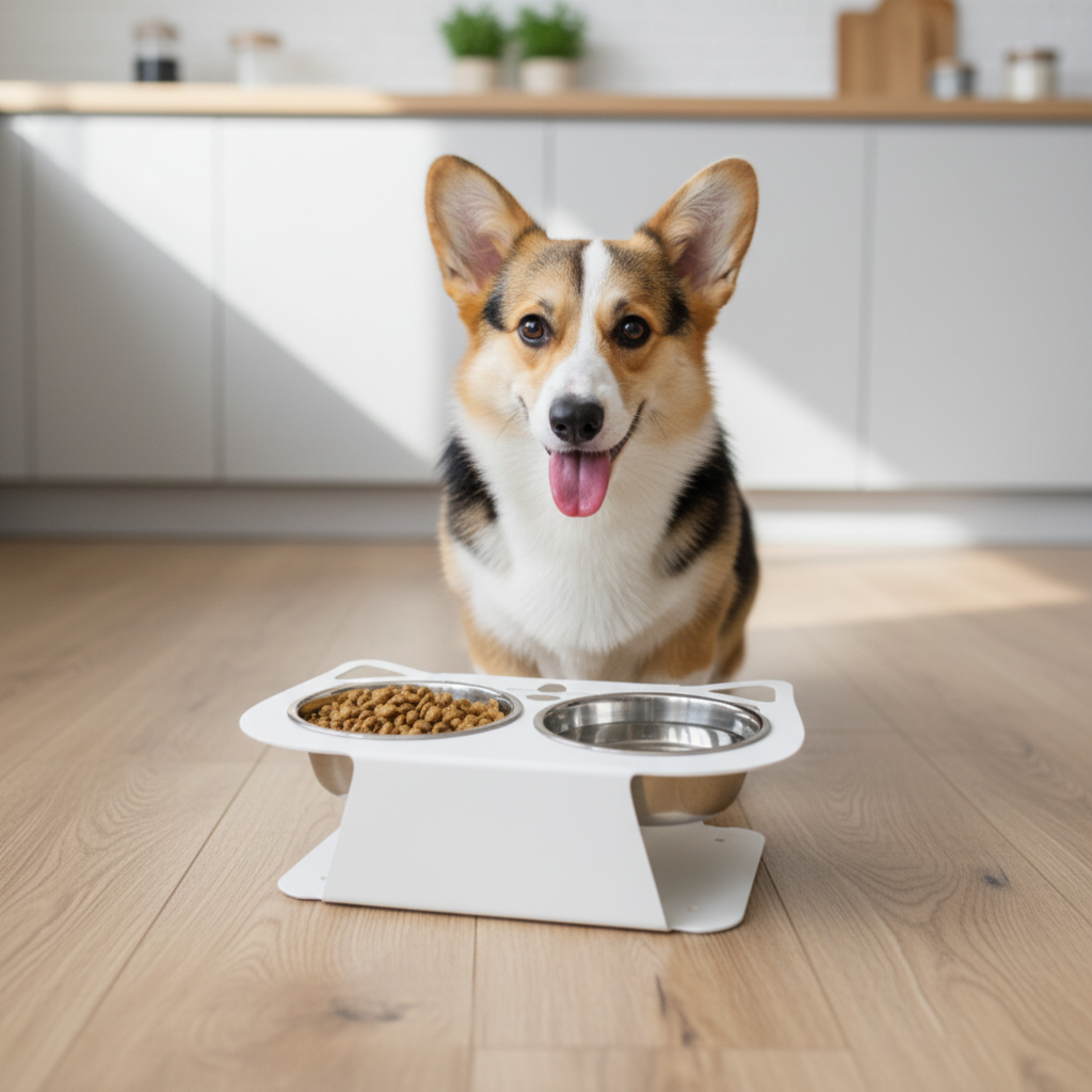 Anti-Spill Stainless Steel Pet Feeding Bowl