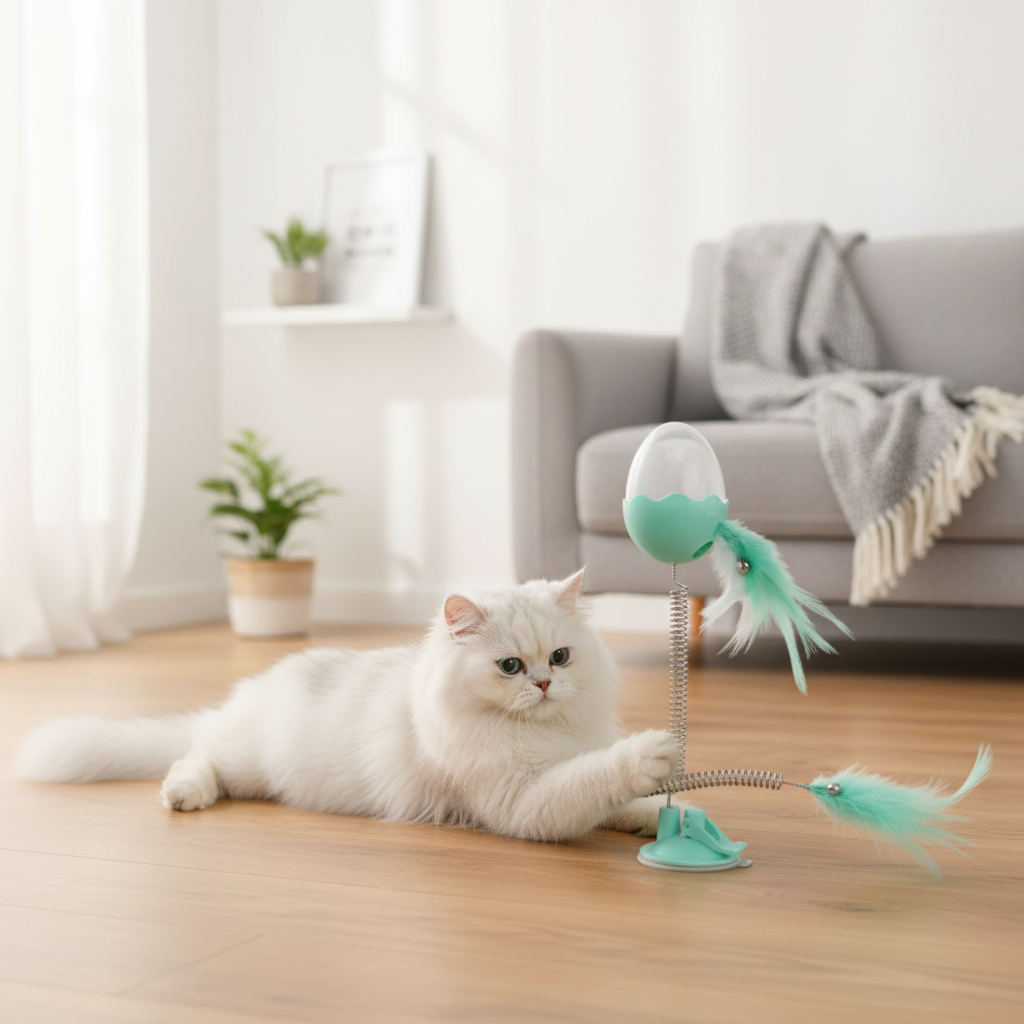 Interactive Treat Dispensing Cat Toy