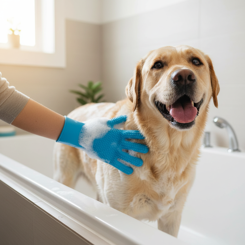 2-in-1 Pet Paw Cleaner & Bath Brush