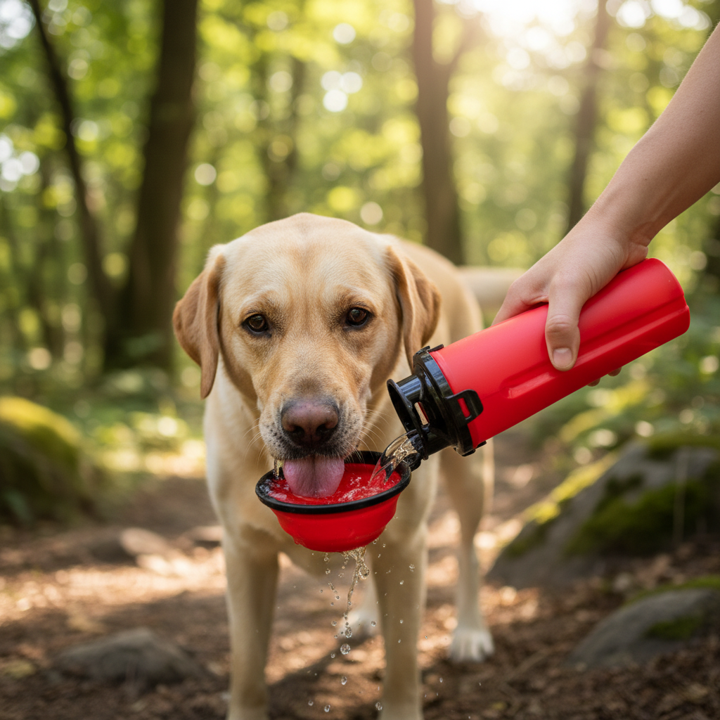 Portable Pet Water Bottle & Foldable Bowl